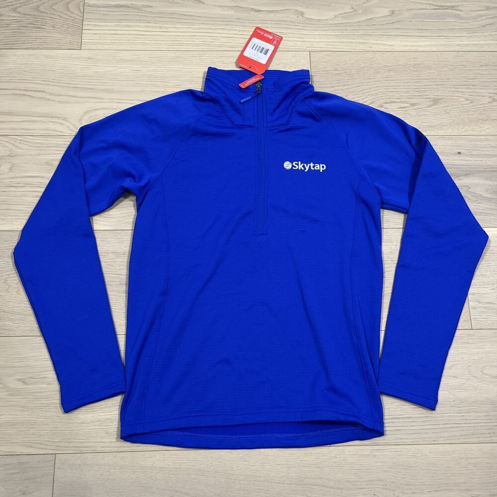 The North Face Summit 1/2 Zip Crevasse Baselayer DotKnit Pullover Mens TNF Blue - Picture 1 of 12